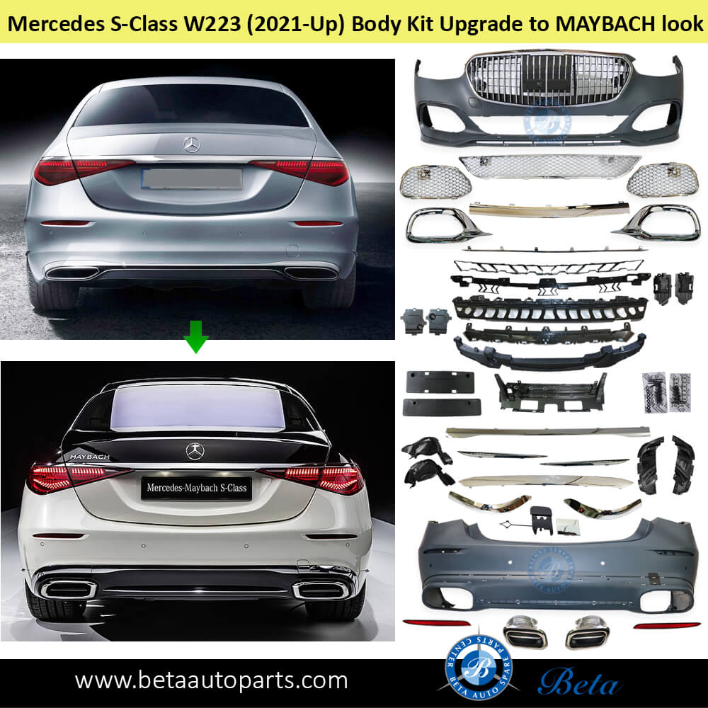 Mercedes S-Class W223 (2021-Up), Body Kit Upgrade To Maybach Look, China Mercedes S-Class W223 (2021-Up), Body Kit Upgrade To Maybach Look, China
